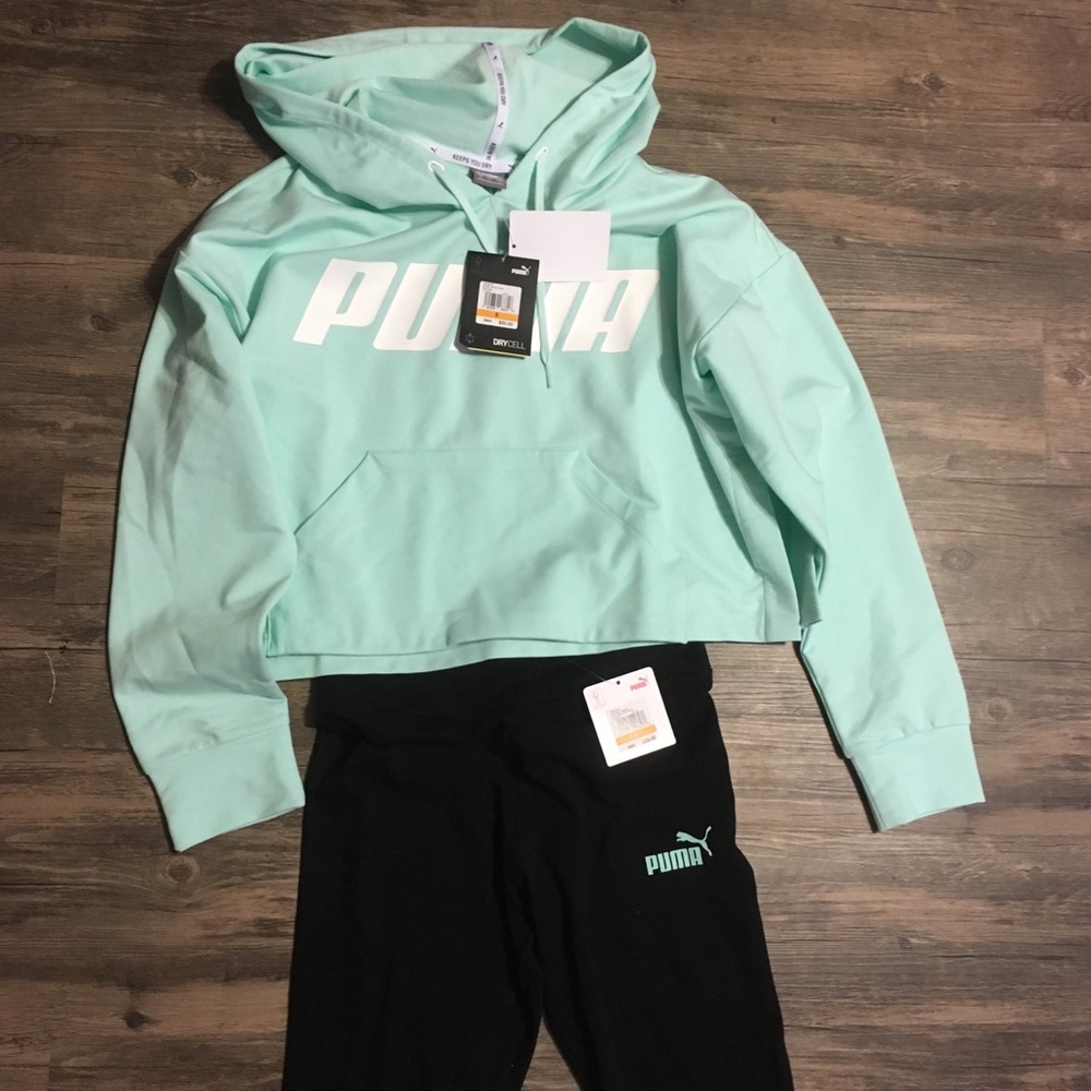 Puma leggings and hoodie set